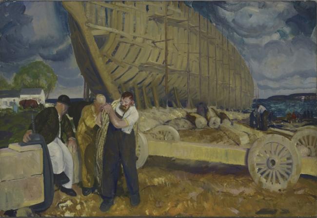 George Bellows Builders of Ships oil painting image
